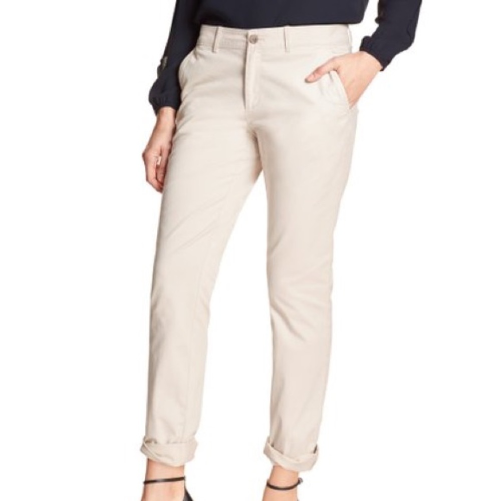 Banana Republic tan chino pants